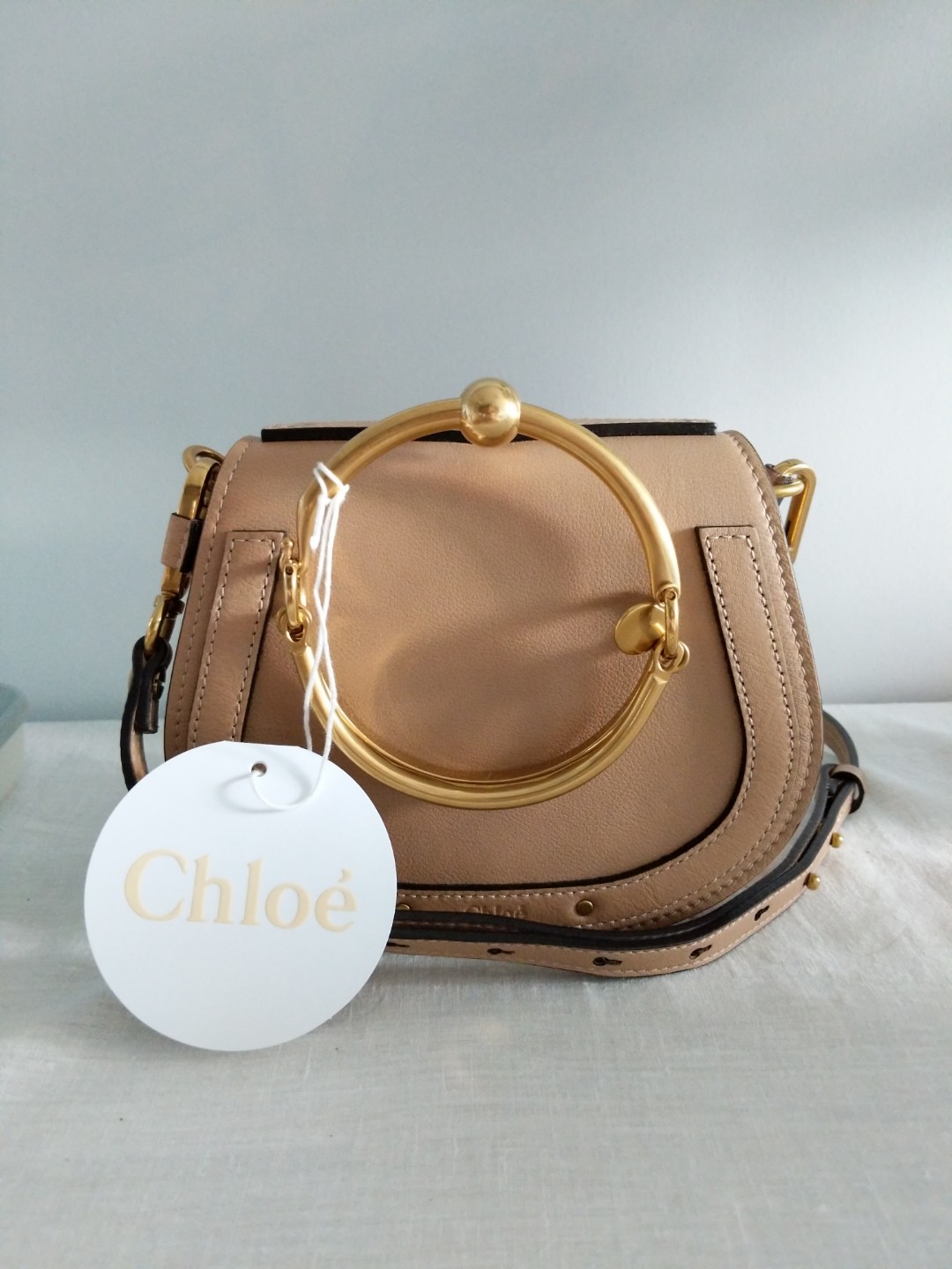 Chloe nile biscotti beige small deals