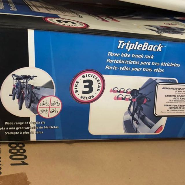 Easter20 Bell TripleBack Three Bike Trunk Rack Car Accessories on Carousell