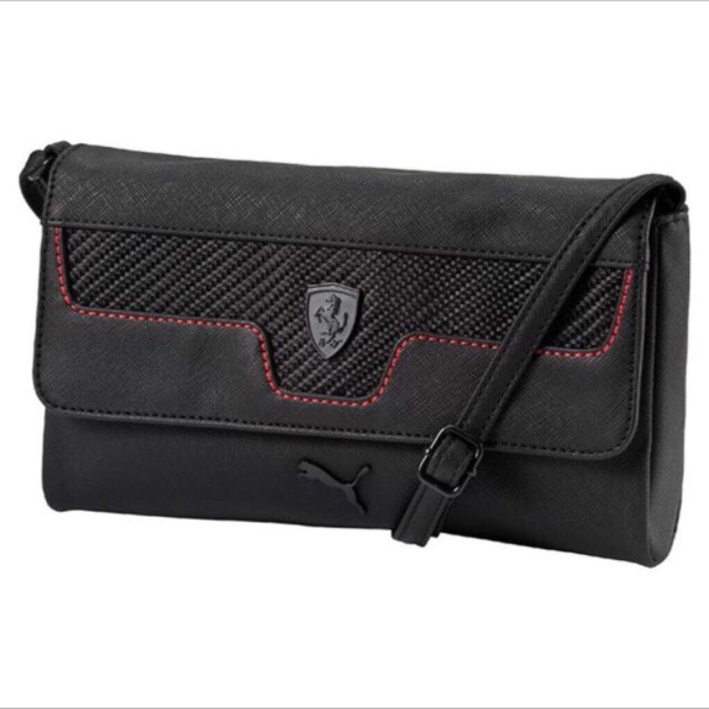 puma ferrari black sling bag