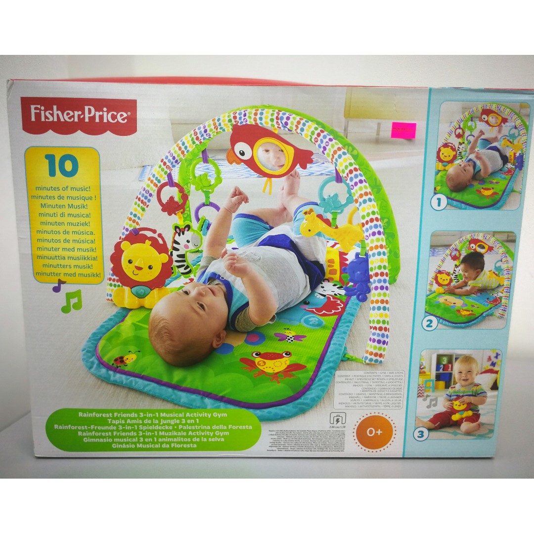 fisher price rainforest friends 3 in 1 musical activity gym