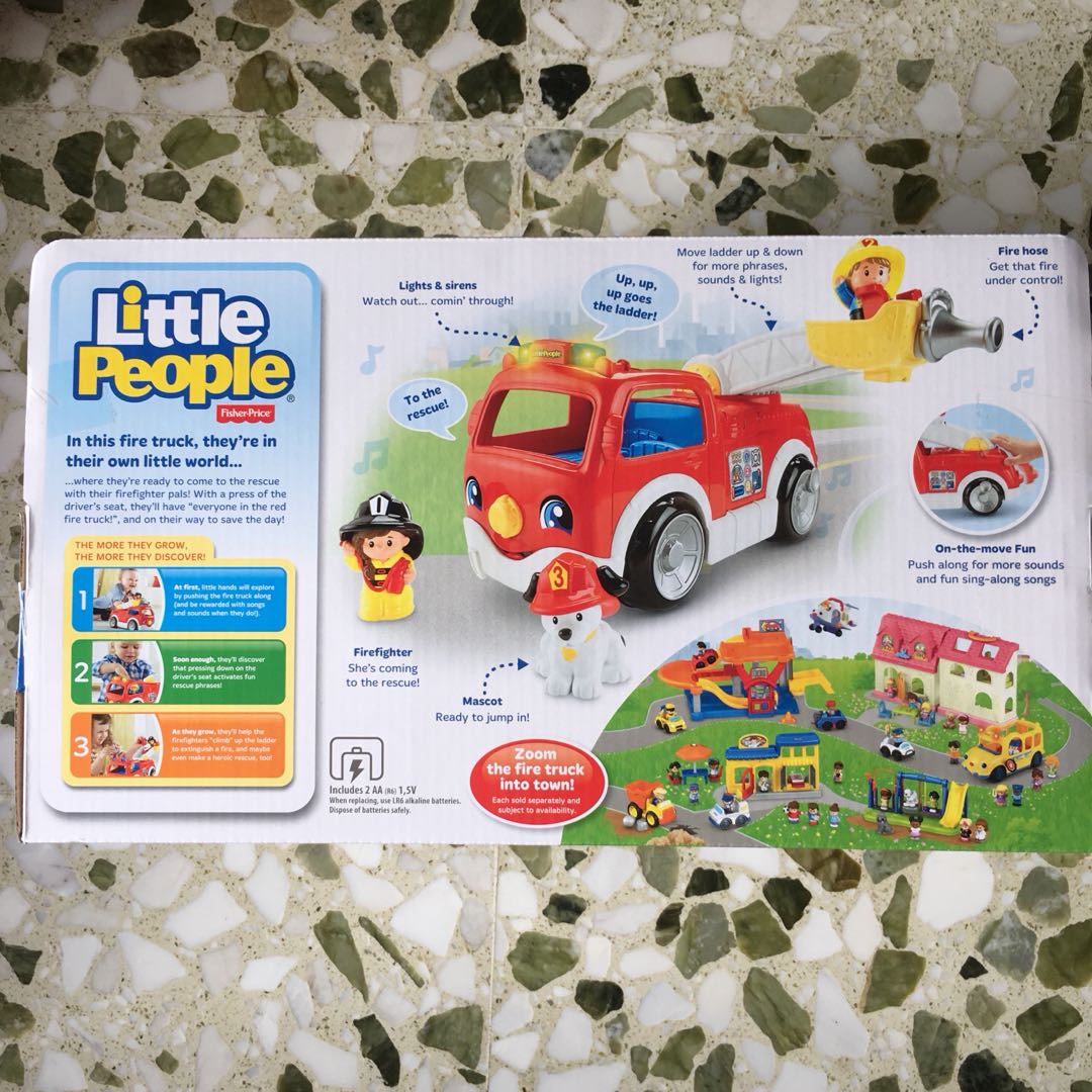 Fisher price lift and lower fire truck hot sale