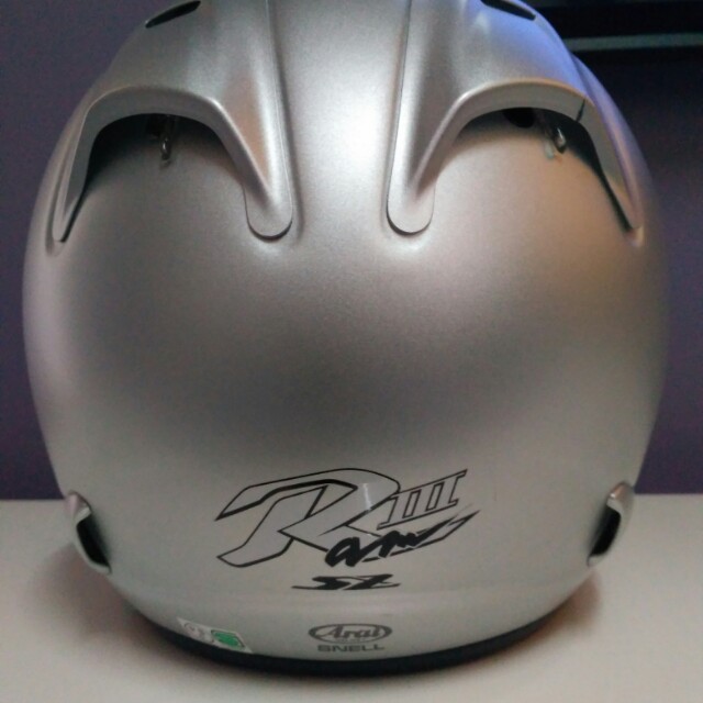helmet arai rem3 silver flat Auto Accessories on Carousell
