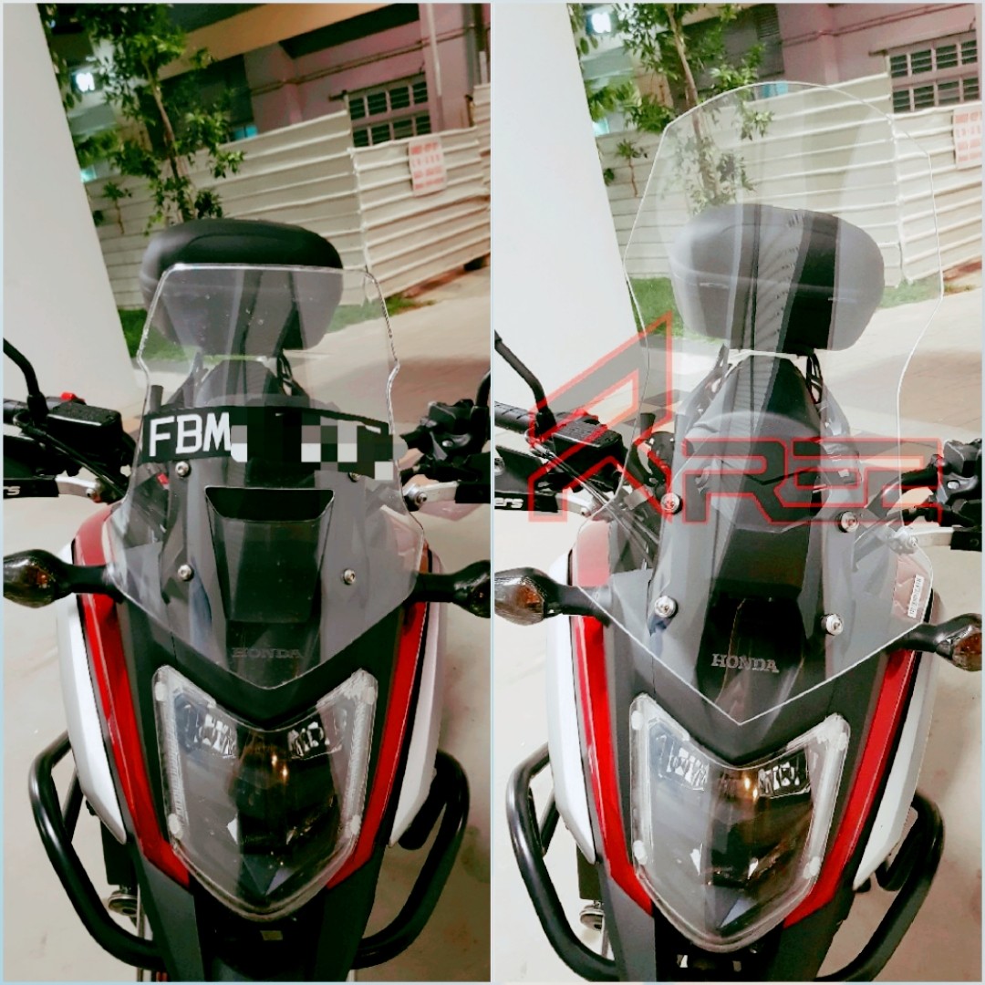 Honda Nc750x 16 17 18 High Quality Tall Windscreen For Sales Motorcycles Motorcycle Accessories On Carousell