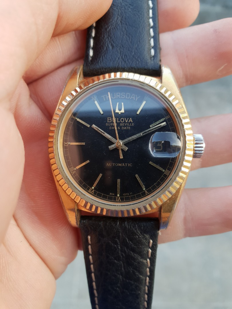 Jam tangan Luxury Bulova Super Seville President Style Good Condition