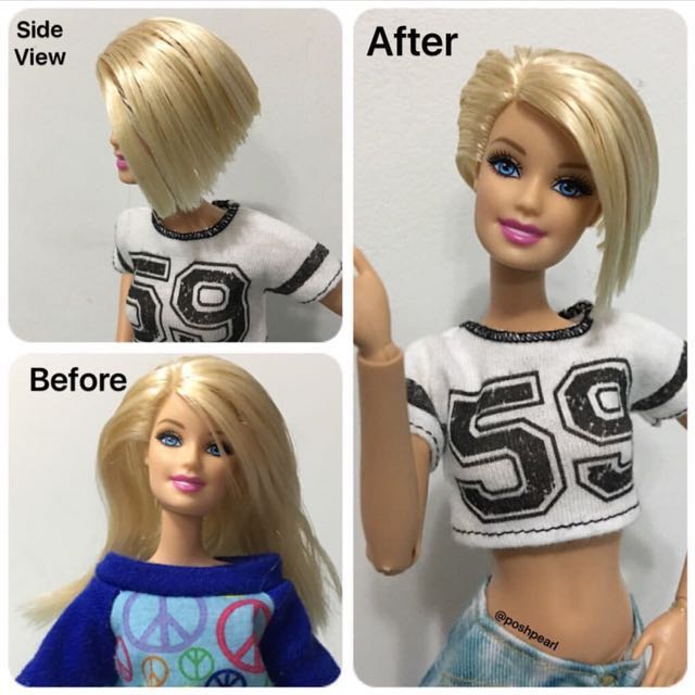 barbie hair makeover