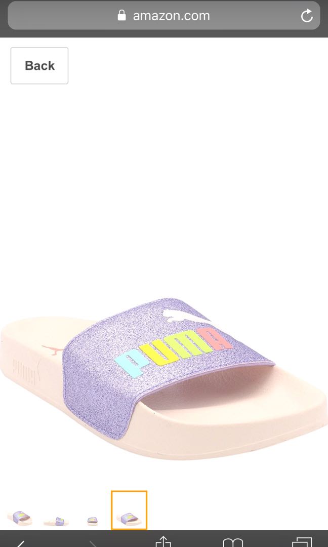 puma leadcat glitz slides