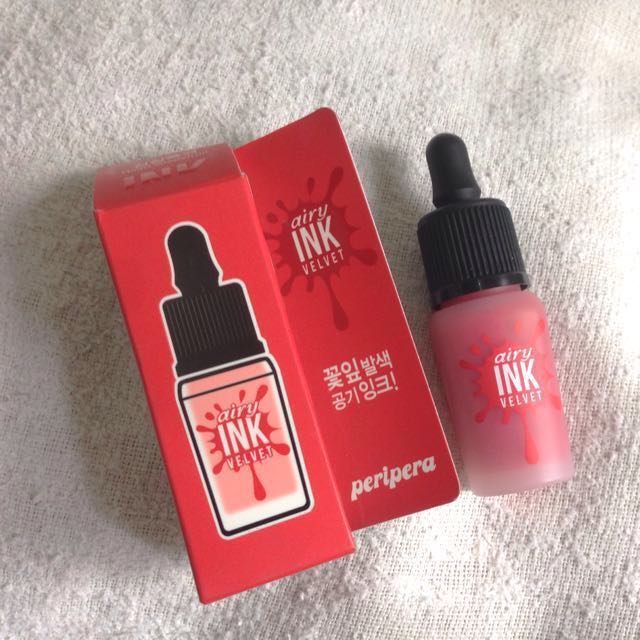Peri Pera Airy Ink Velvet Heart Grapefruit (Category: Face Care) located in Mandaluyong City. Submitted by assortedhauls (Listing ID 161282556, Image 1). Description: Brandnew 100% ORIGINAL i dont buy fakes RFS Not my shade Box have been disposed .