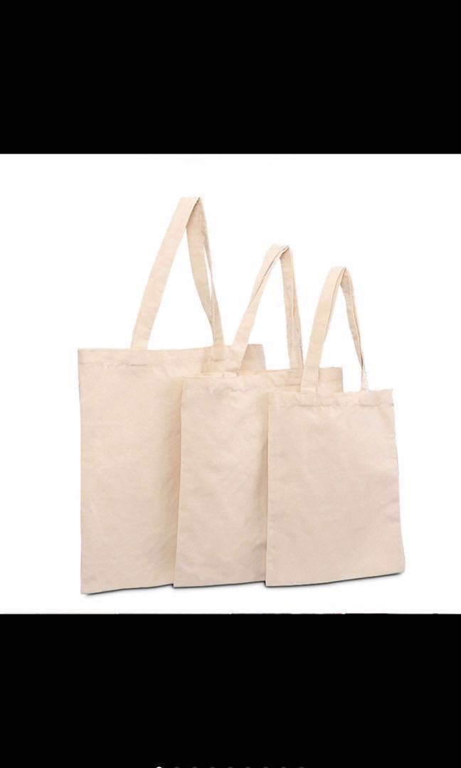 small plain canvas tote bags