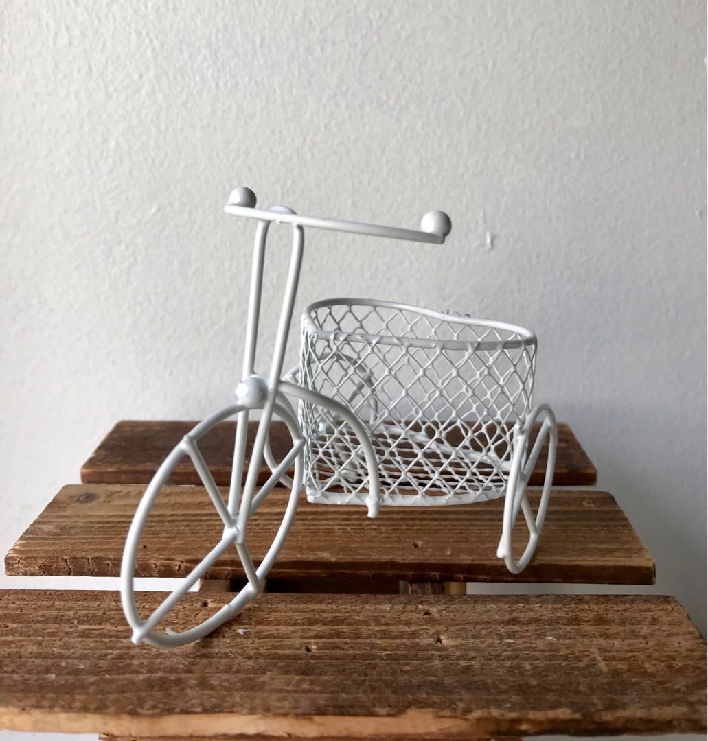 Ready Stock Metal Bike Plant Stand Heart Shape Gardening On Carousell
