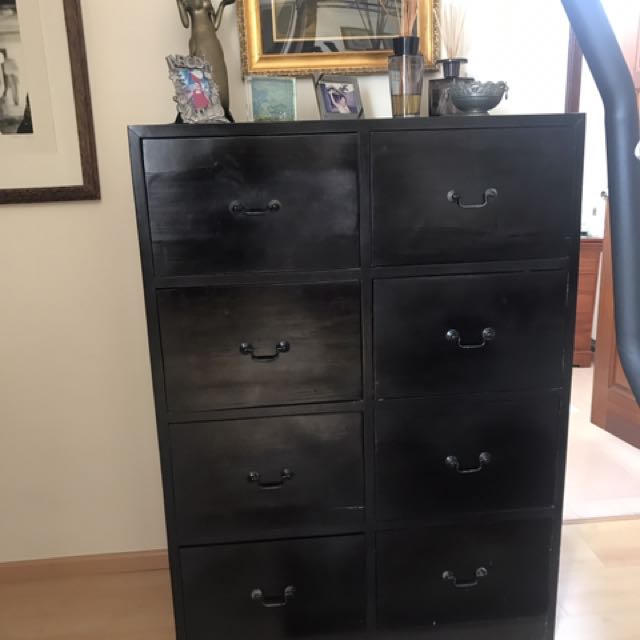 Solid Teak 8 Drawers Filing Cabinet Furniture Shelves Drawers On Carousell