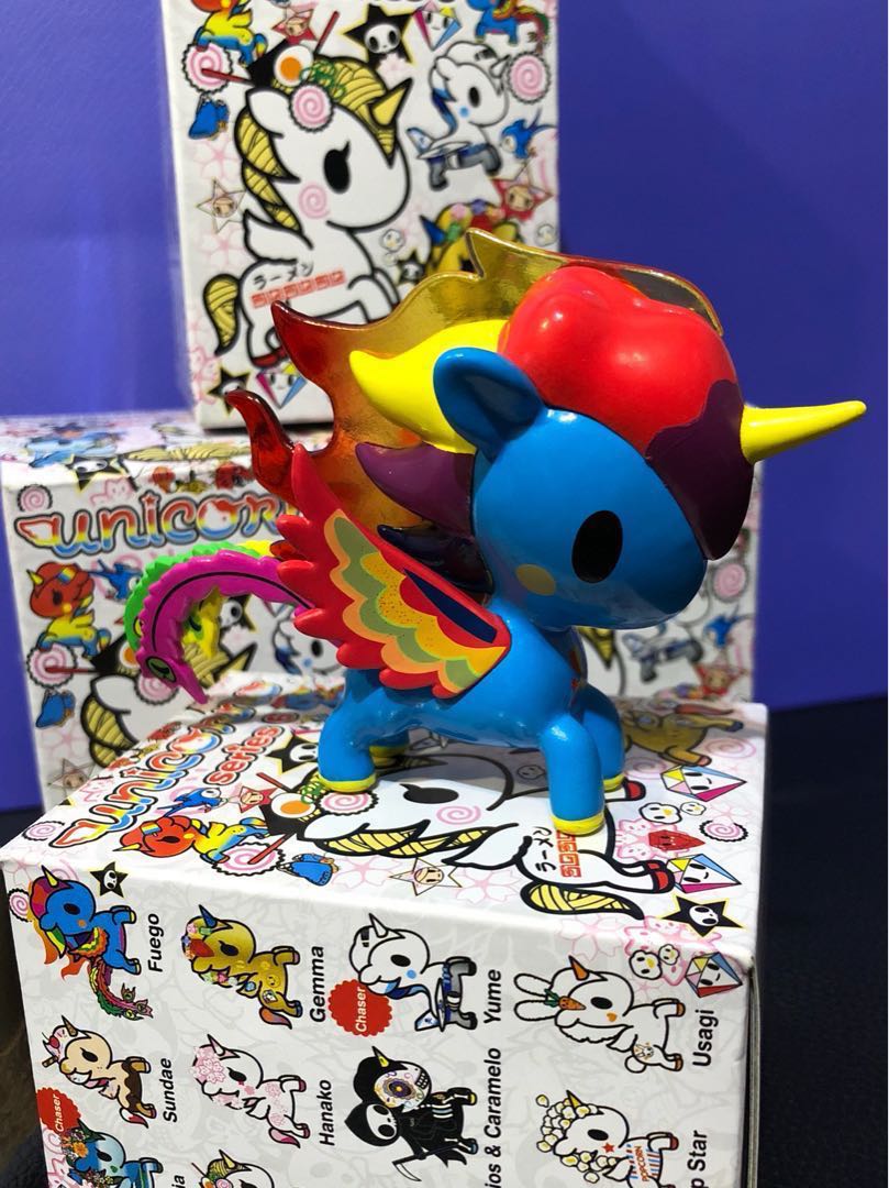 Tokidoki UNICORNO SERIES 6 FUEGO 3/" Mini Vinyl Figure Toy Opened Blind Box
