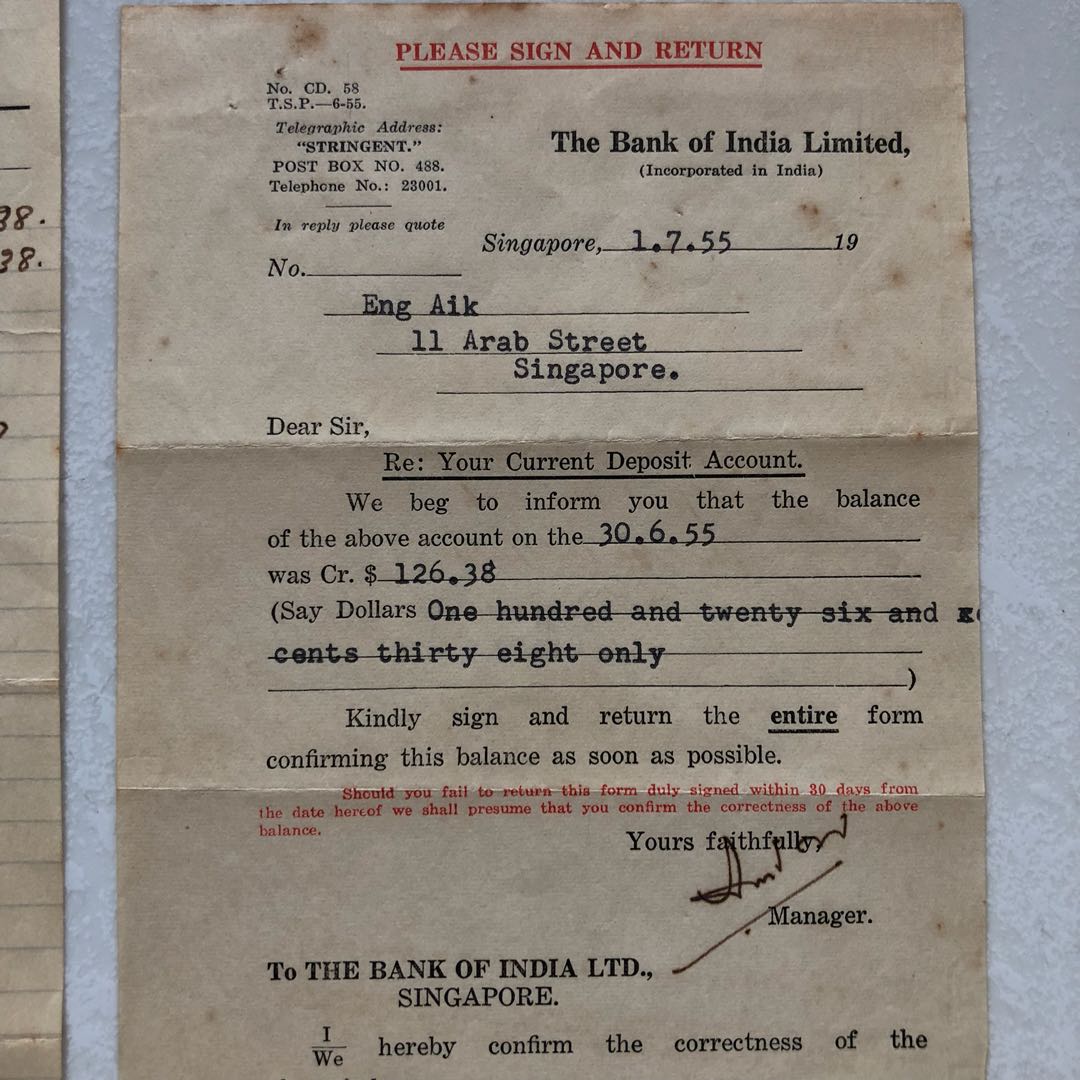 Bank Of India Singapore Address - story me