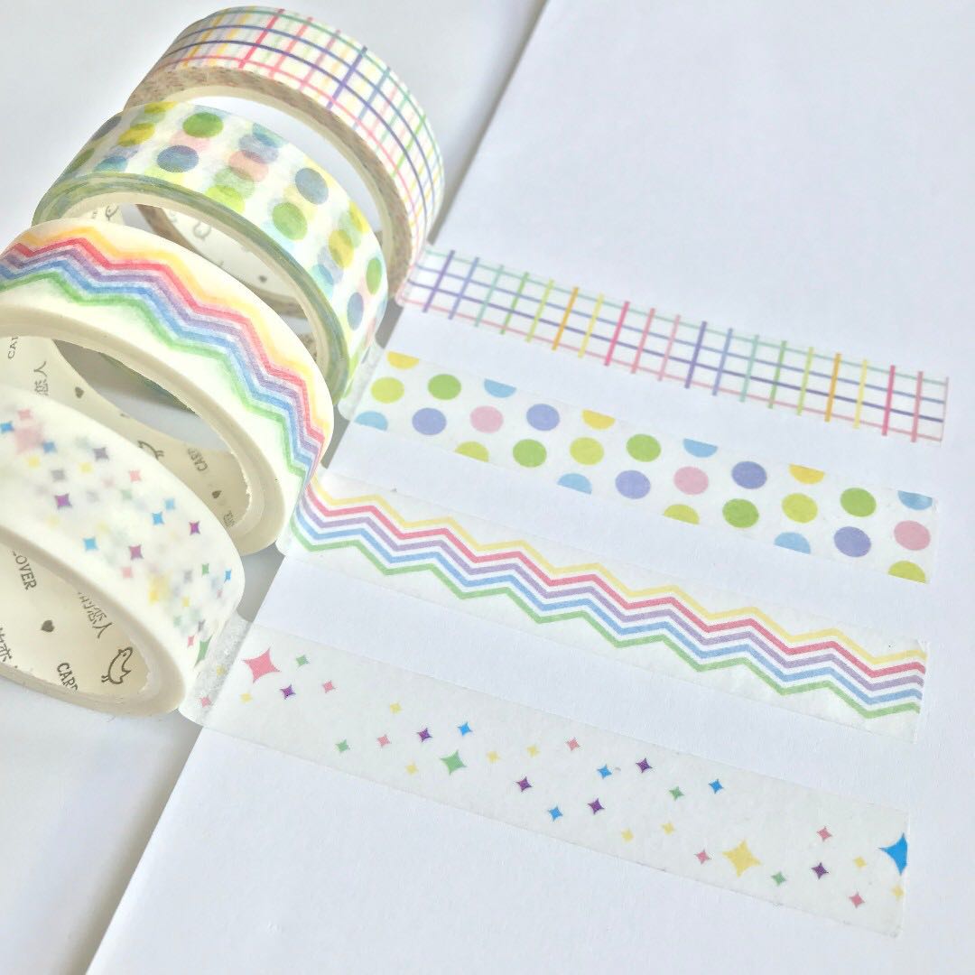 Washi Tape Strips Bear Washi Tape Samples Washi Tape Planner Washi Tape Stickers Animal Washi Tape