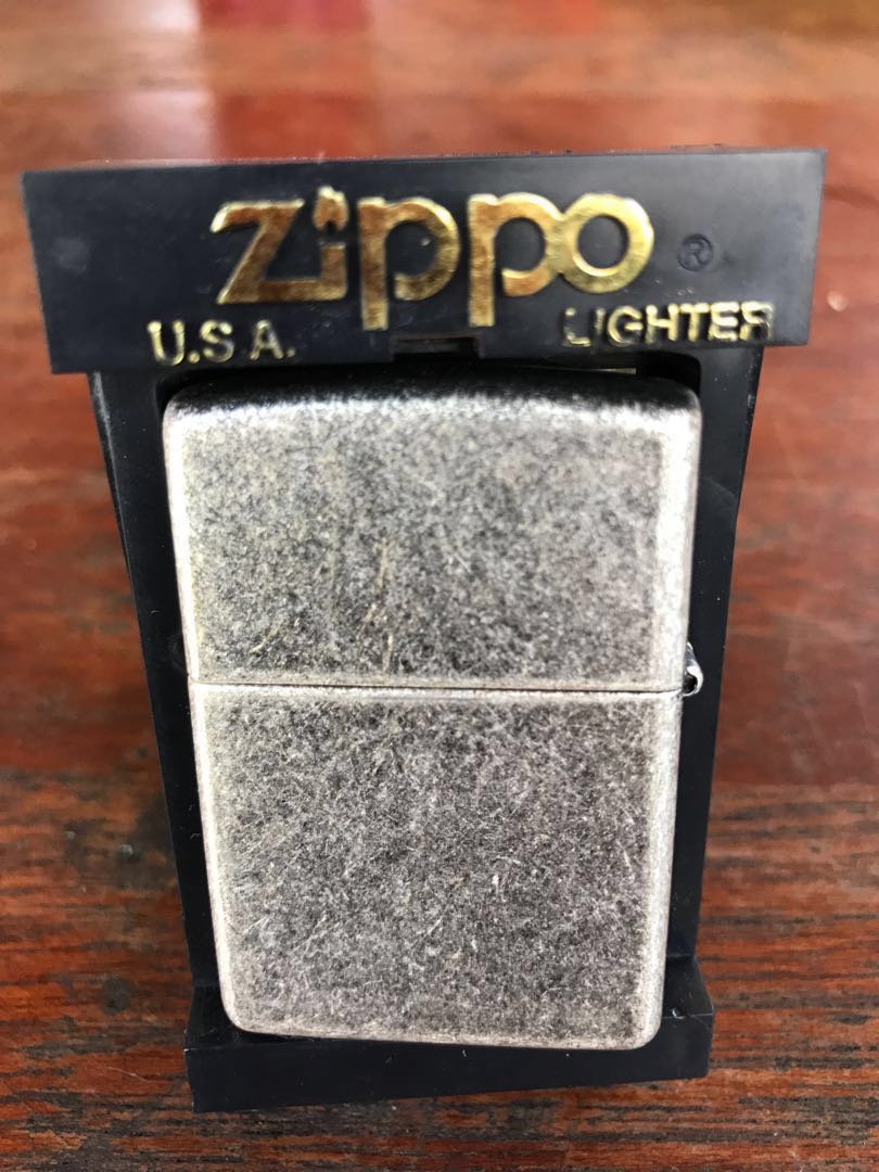 未着火品】 Zippo Marlboro USA M.I.B Silver Storm-