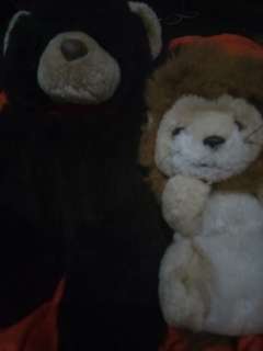 Cuddly teddy bear and a lion Bundle 70 only