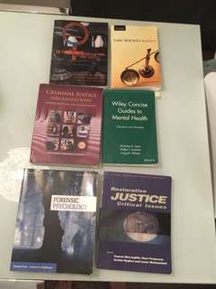 Criminal justice textbooks