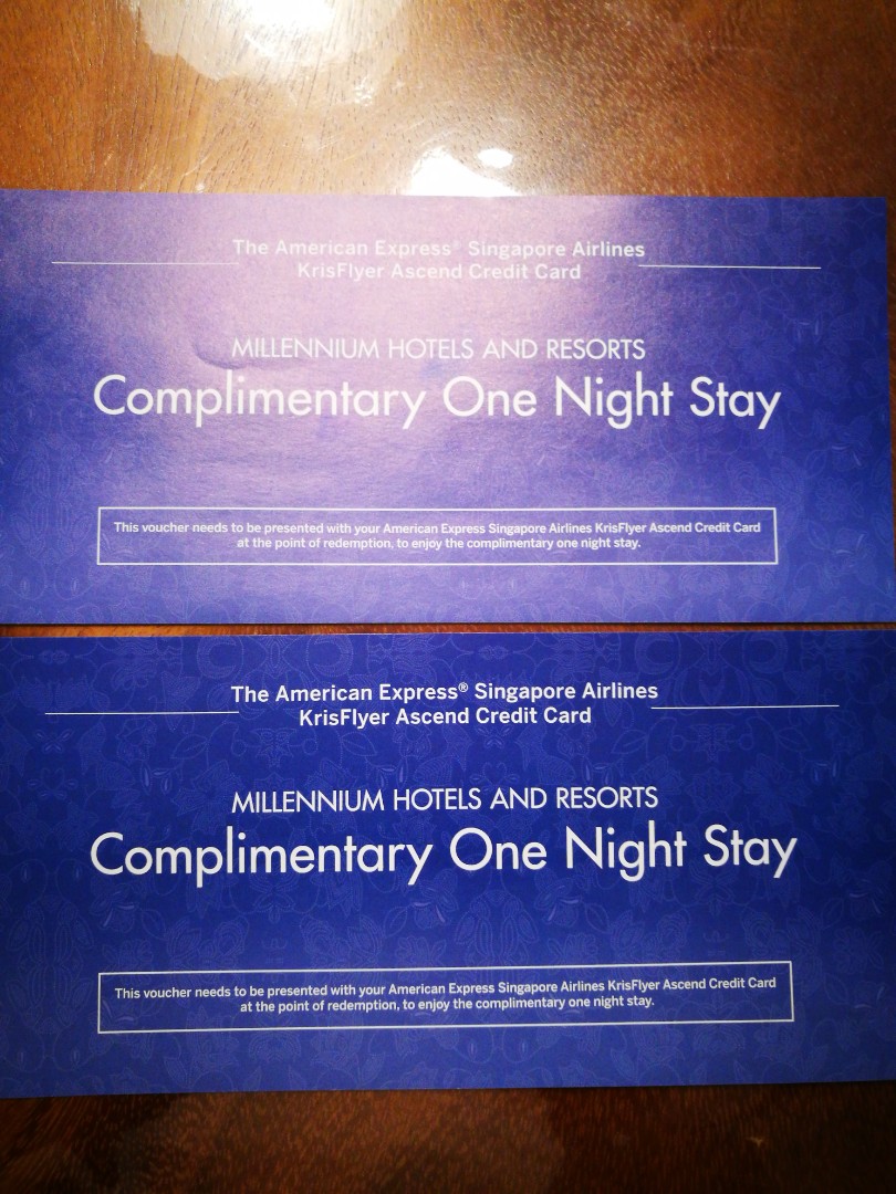 1 X Voucher For Complimentary One Night Stay Millenium