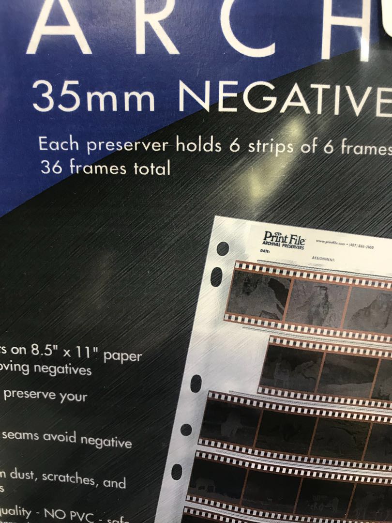 35mm negative sleeves (New!), Photography, Photography Accessories