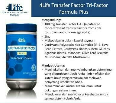 4life Transfer Factor Plus Tri Factor Formula Kesehatan Kecantikan Parfum Kuku Lainnya Di Carousell