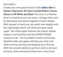 Adizero ubersonic 50 yrs ltd shoes outlet