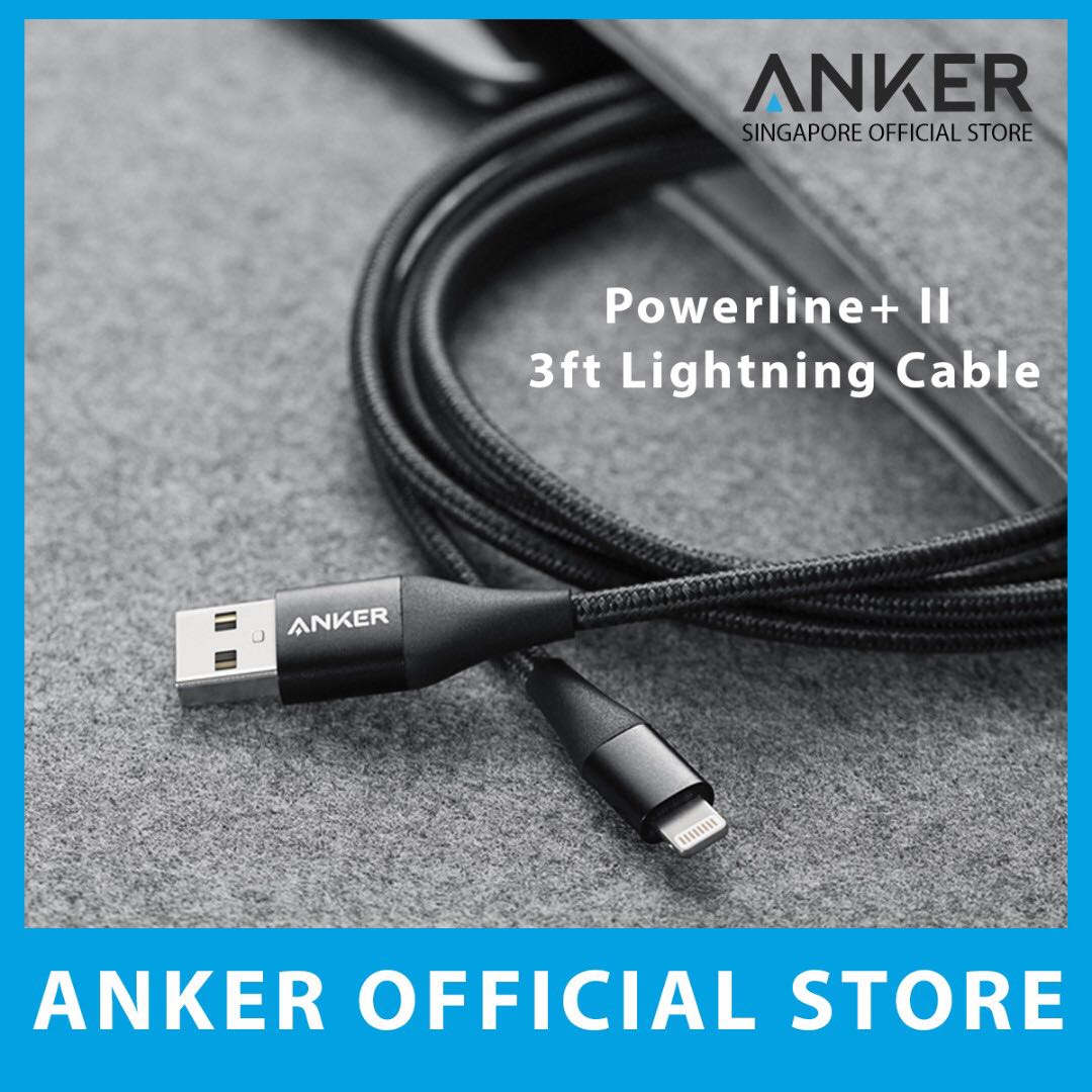 Anker Powerline Ii Lightning Cable 3ft 6ft Mobile Phones Tablets Mobile Tablet Accessories On Carousell
