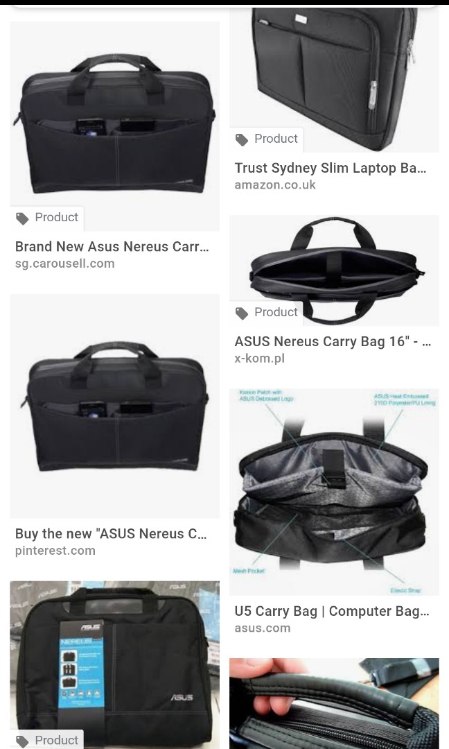 Asus Nereus Laptop Bag Electronics Computer Parts Accessories