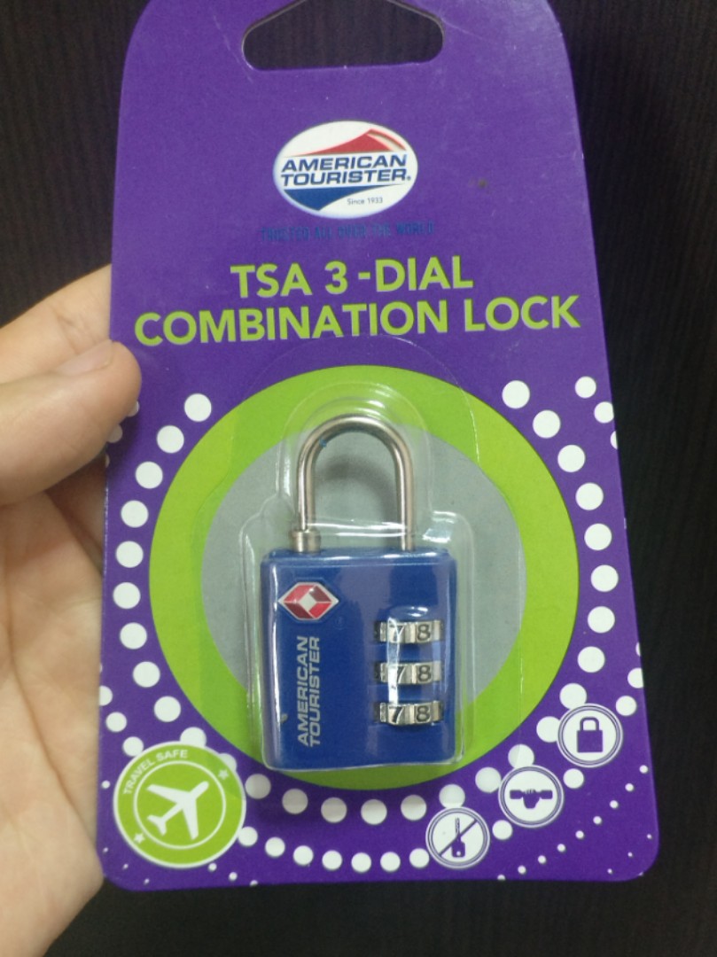 american tourister 3 dial combination tsa lock