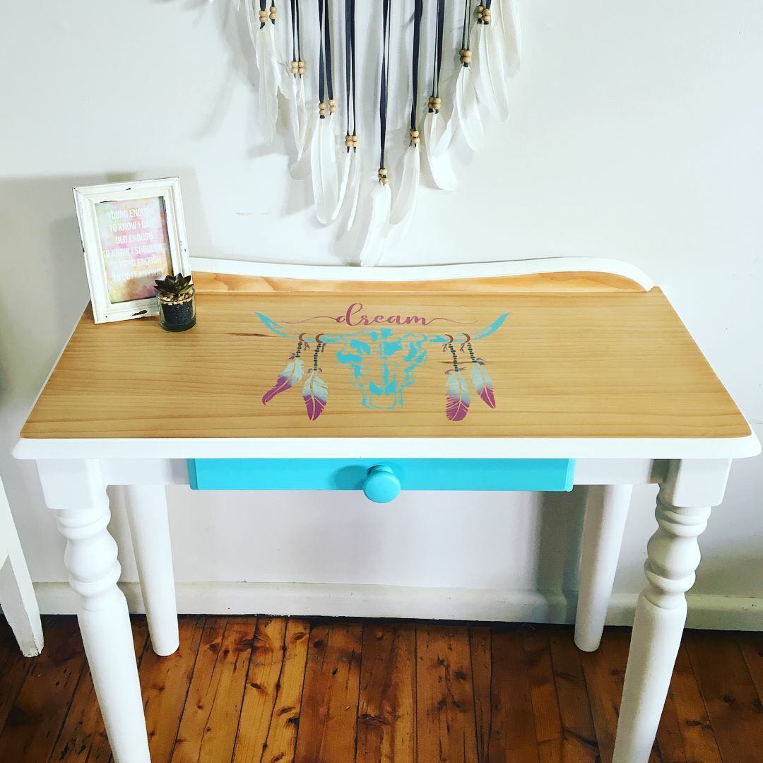 Boho Desk Hall Table Home Furniture Furniture On Carousell
