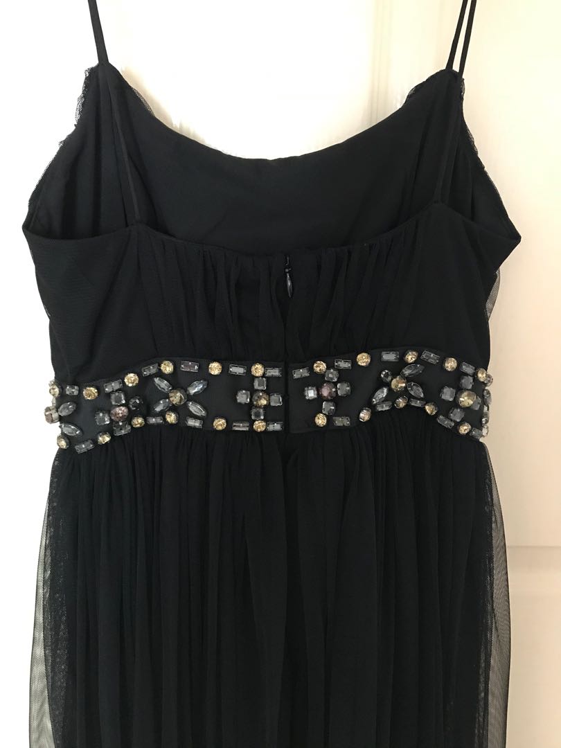 needle & thread black dress