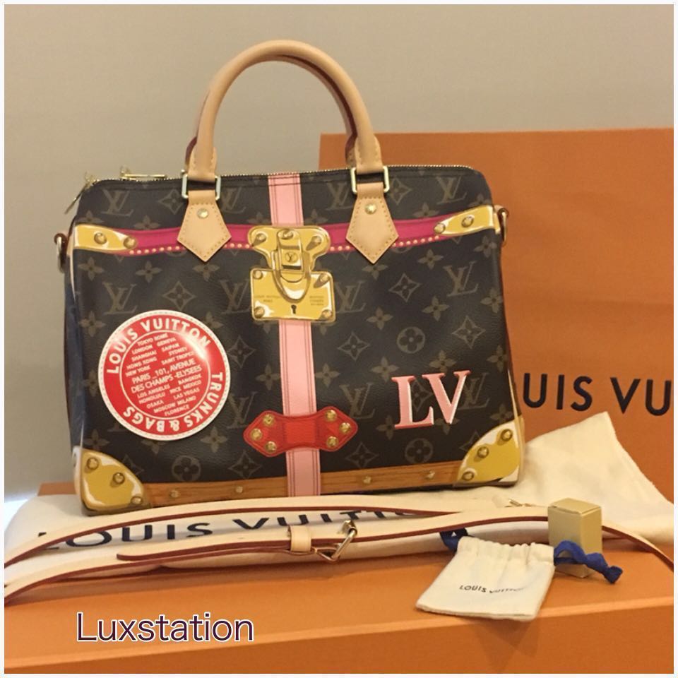 Preloved Authentic Louis Vuitton Monogram Summer Trunks Speedy Bandouliere  30