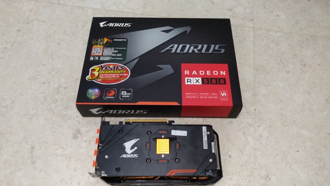 Gigabyte aorus discount radeon rx580 8g