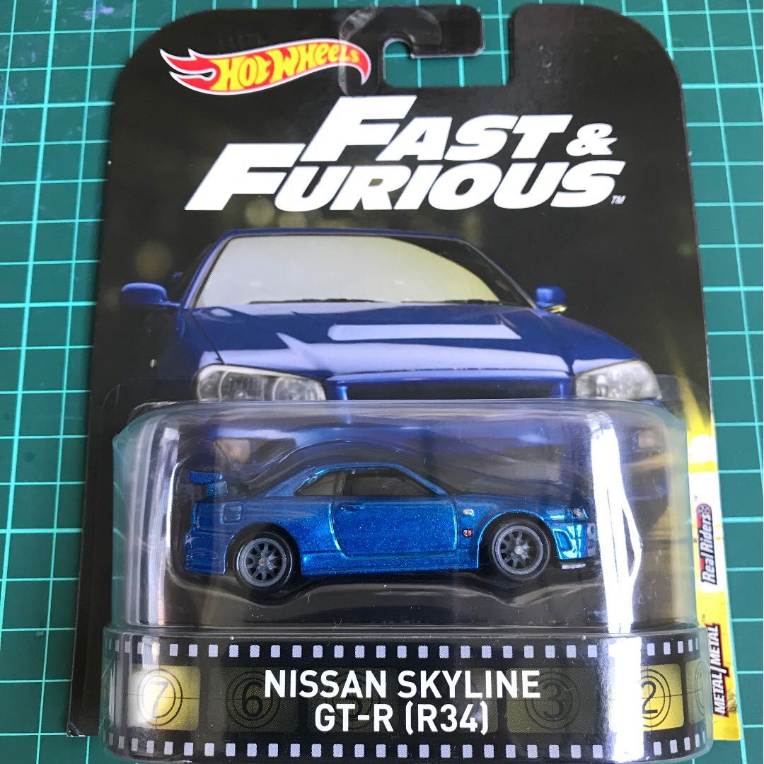 hot wheels fast and furious r34