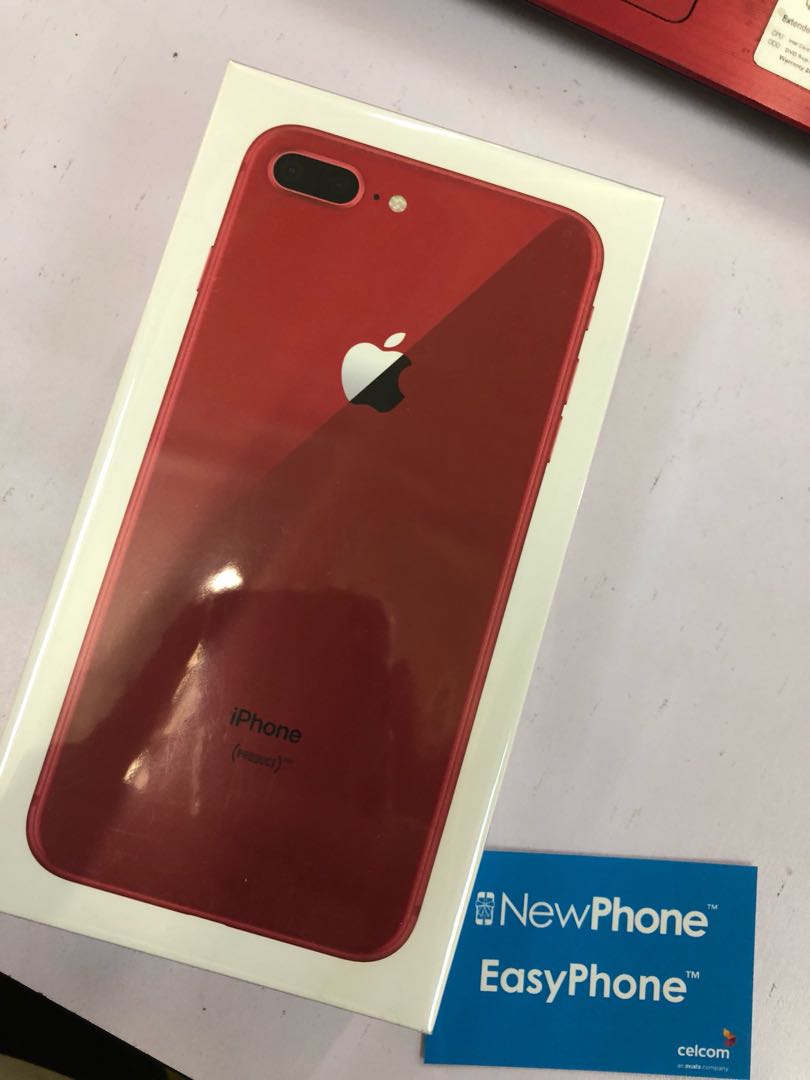 Iphone 8 Plus 64gb Red Product With Celcom Easy Phone Plan Mobile Phones Tablets Iphone Iphone 8 Series On Carousell