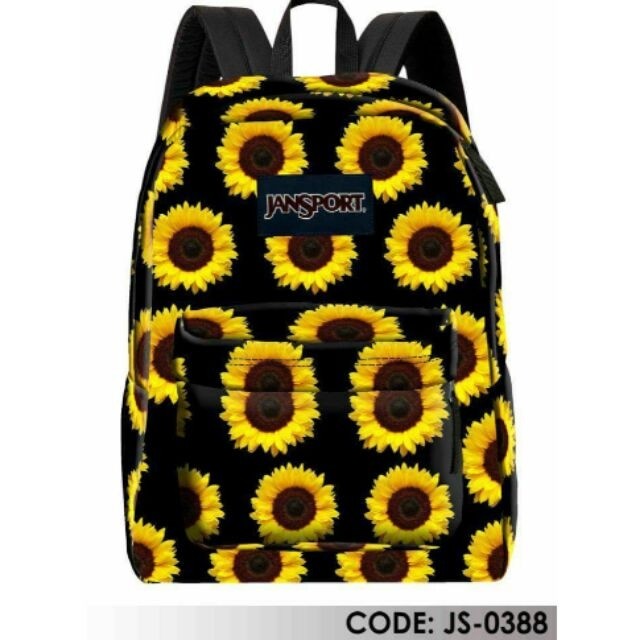 white sunflower jansport backpack