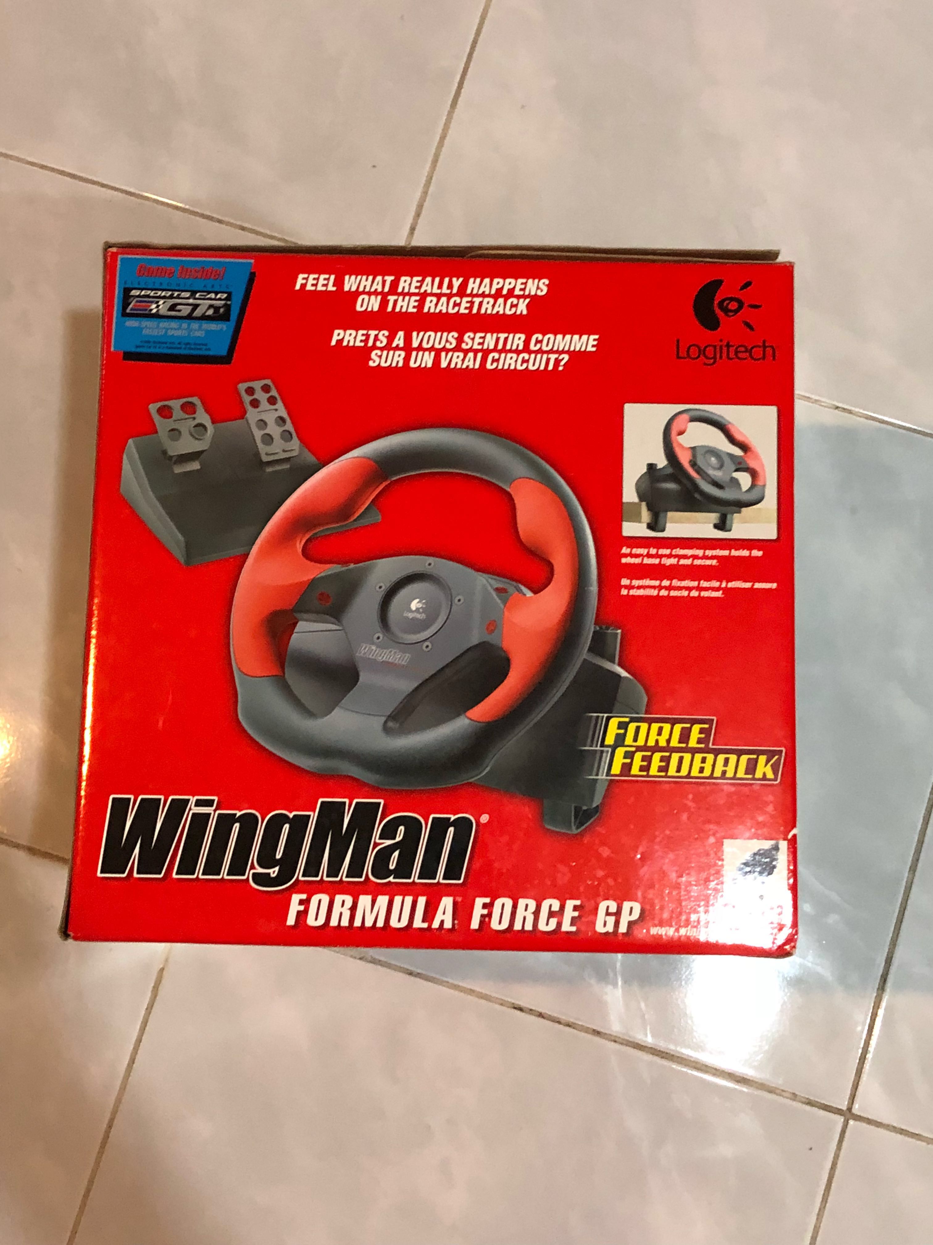 Logitech wingman formula force gp video gaming video game consoles