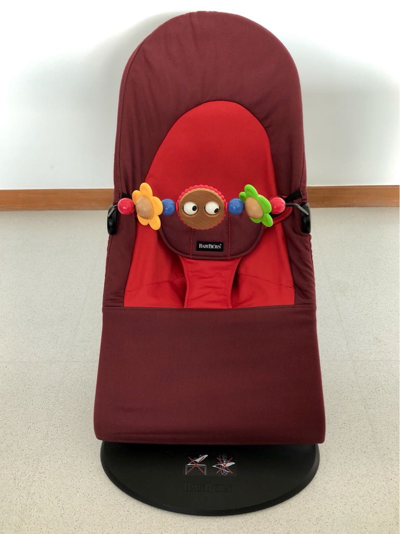 red baby bjorn bouncer