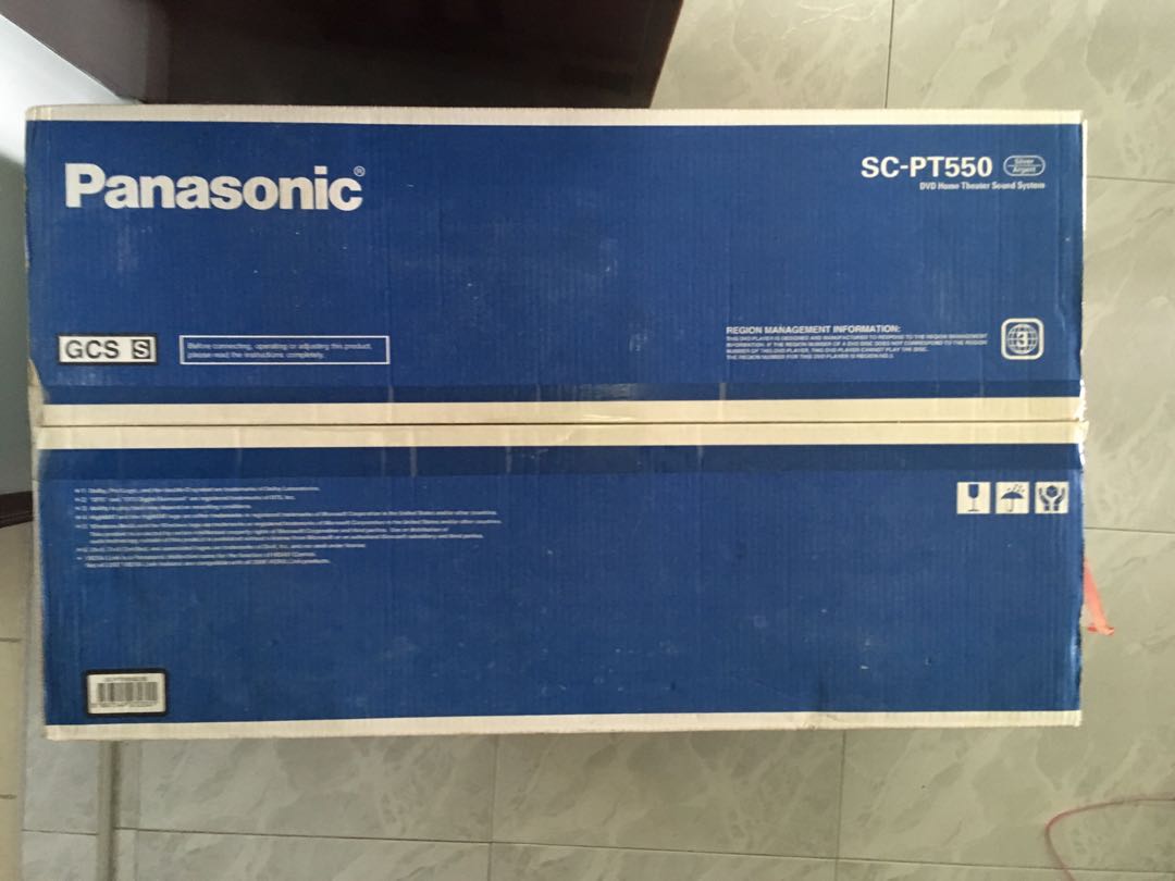 PANASONIC SCPT550 dvd home theatre sound system, Home Appliances, TVs