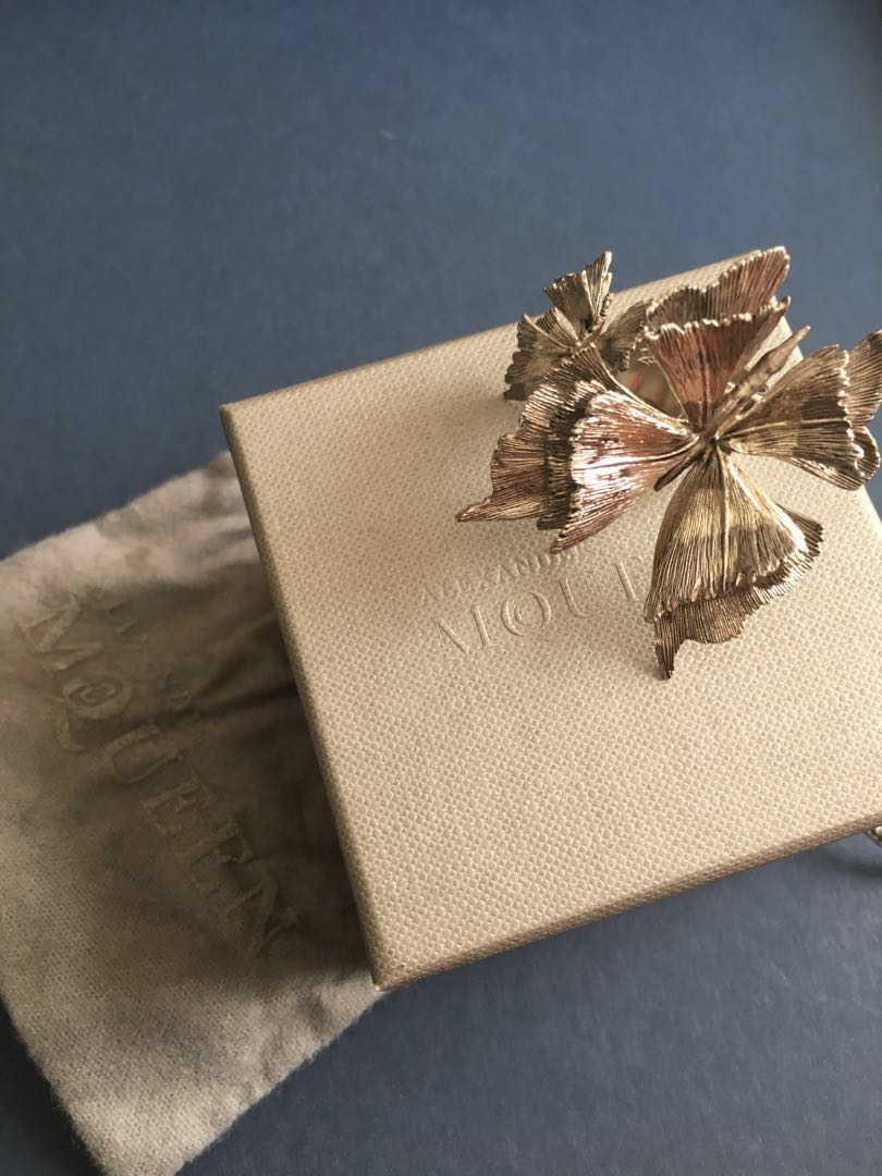 Alexander mcqueen butterfly cheap ring