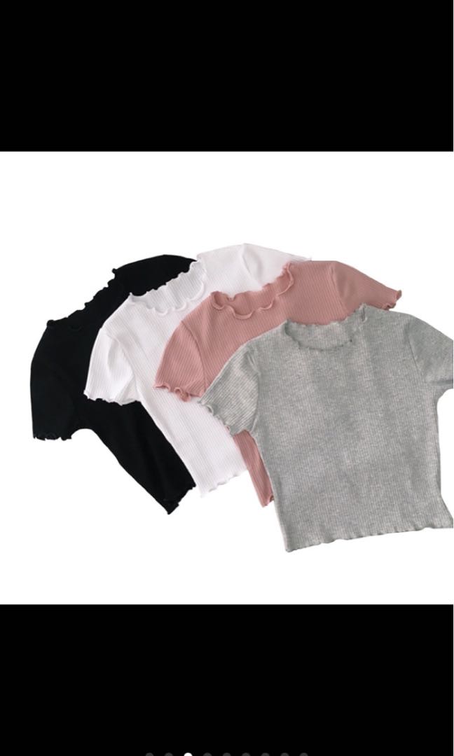 Preorder basic crop top (Category: Sleeveless) located in Singapore. Submitted by lobangqueenkong (Listing ID 168032229, Image 2). Description: Brand new inclusive of shipping. Preorder. Instock only black x 1 and white x 1.