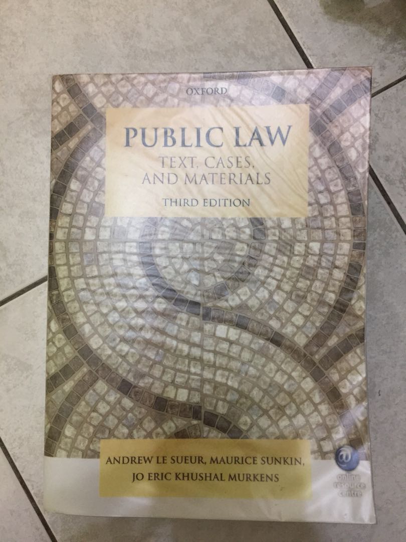 Public Law Text Cases And Materials 3rd Edition Andrew Le Sueur