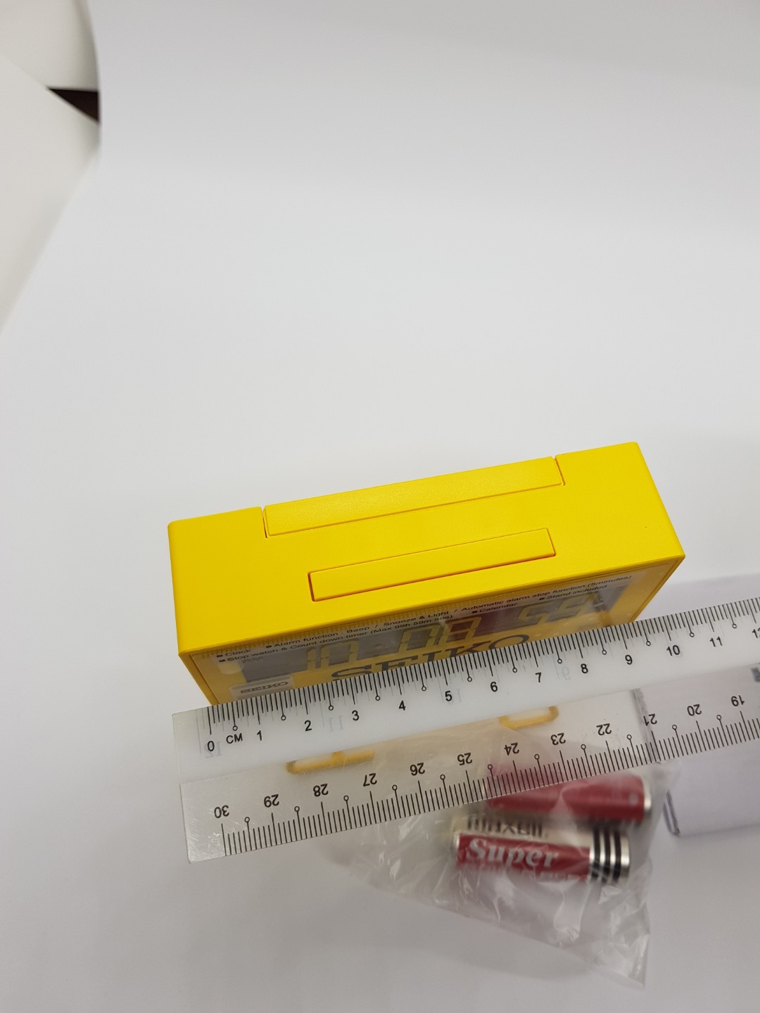 SEIKO Digital Alarm Clock QHL062Y (Yellow), Furniture & Home Living