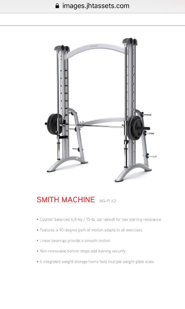 Matrix smith shop machine starting weight