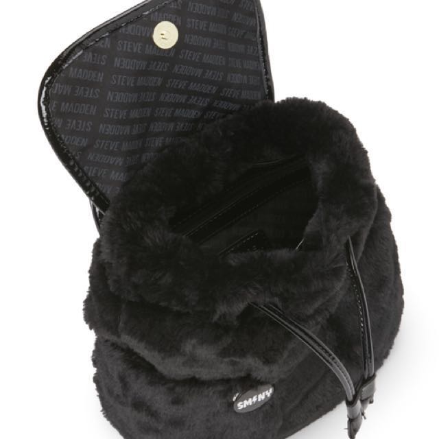 steve madden fur backpack