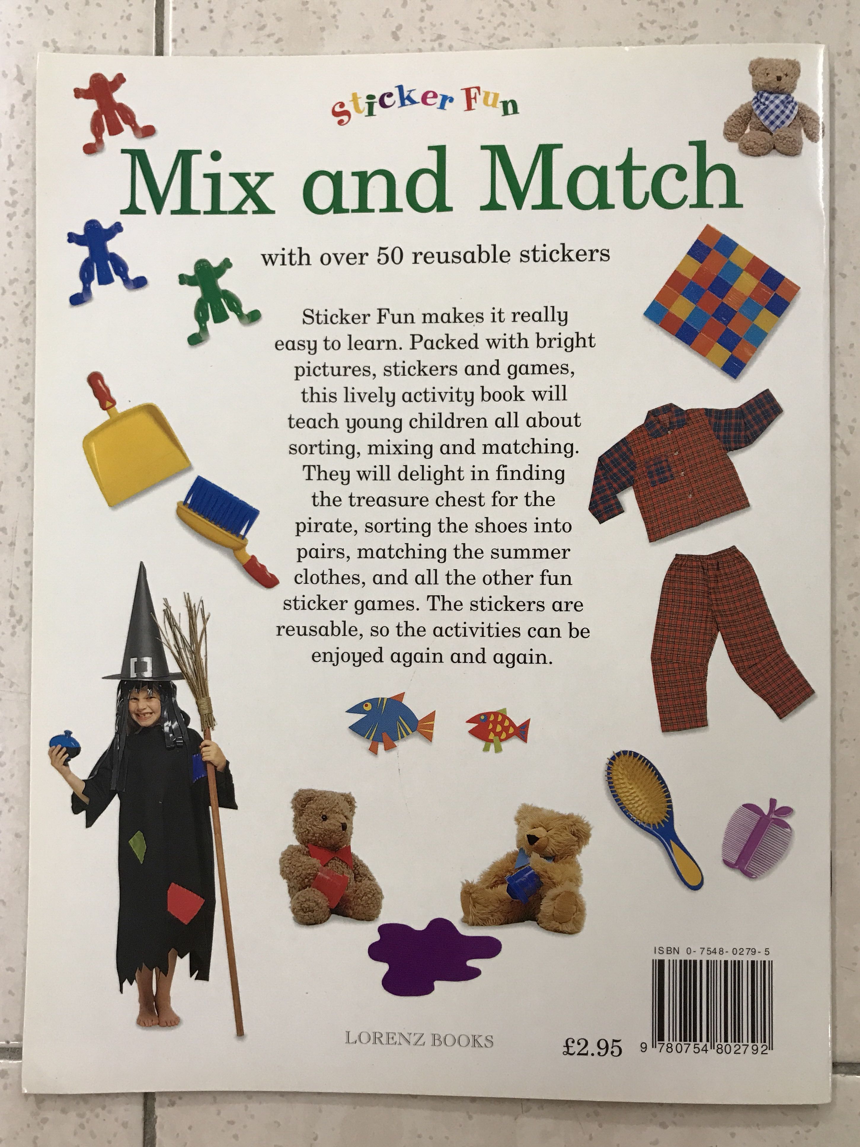 Sticker Fun Mix and Match Peralatan Tulis Buku Kanak kanak di Carousell