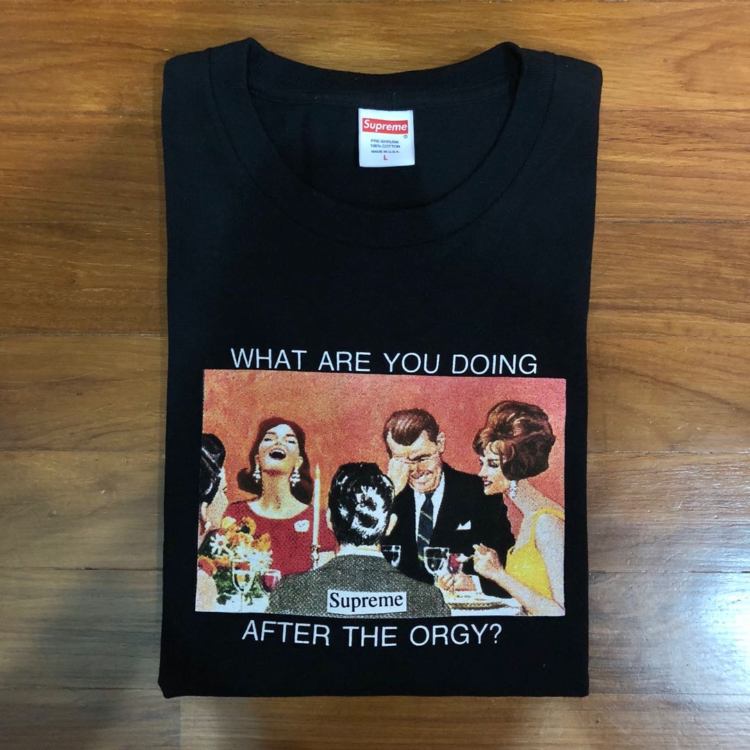 Supreme store orgy tee