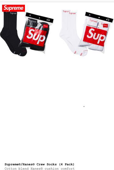 Supreme Original Socks Men s Fashion Watches Accessories