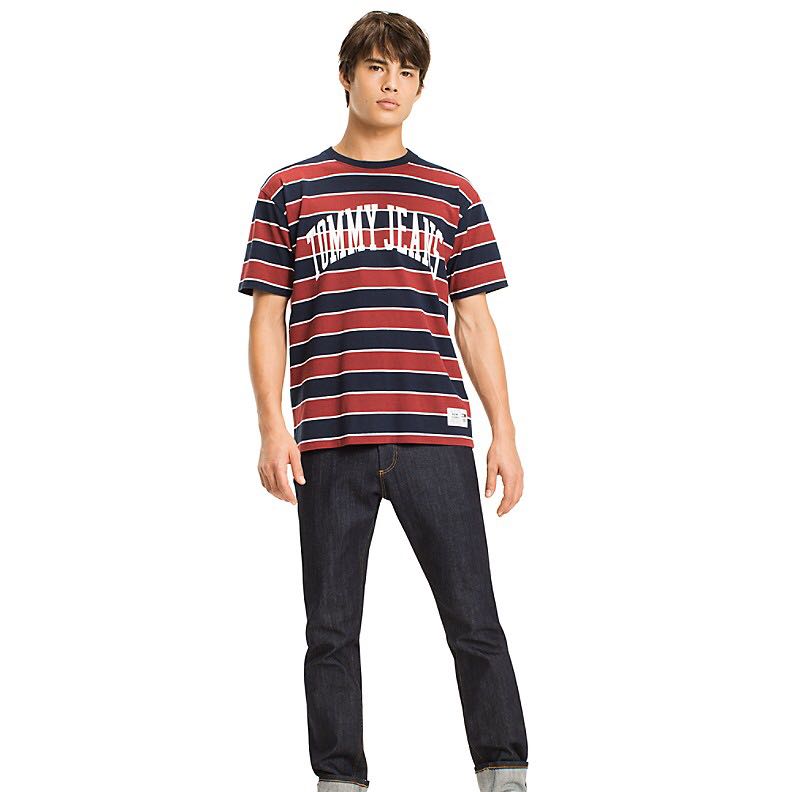 tommy jeans striped tee