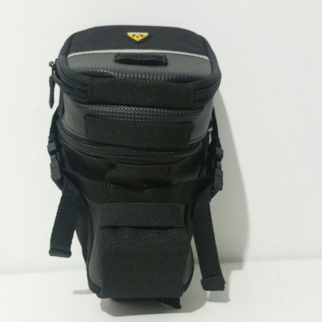 Biking Essentials Topeak Aero Wedge Large Saddle Bag Strap Mount In Black Mtb Accessories