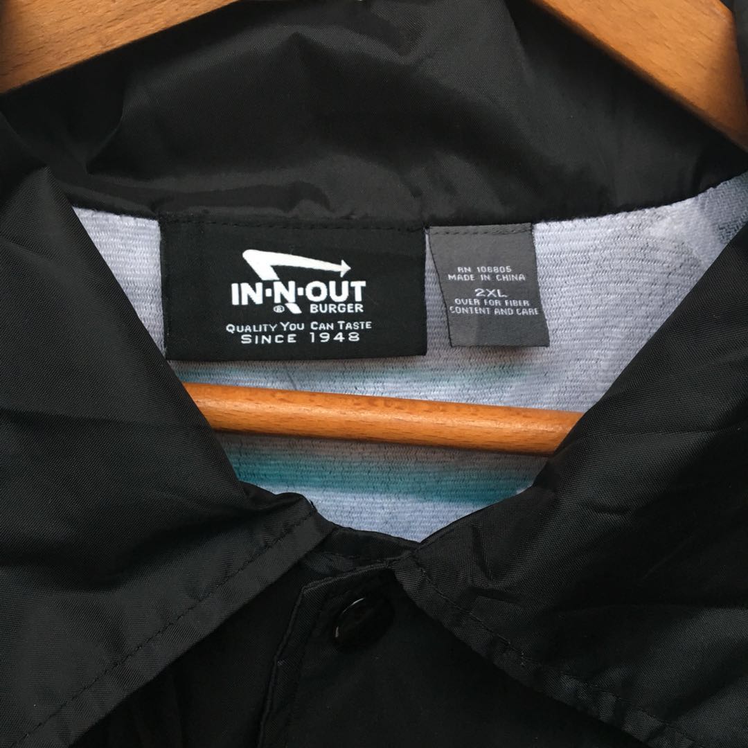 Vintage In N Out Burger Windbreaker Jacket