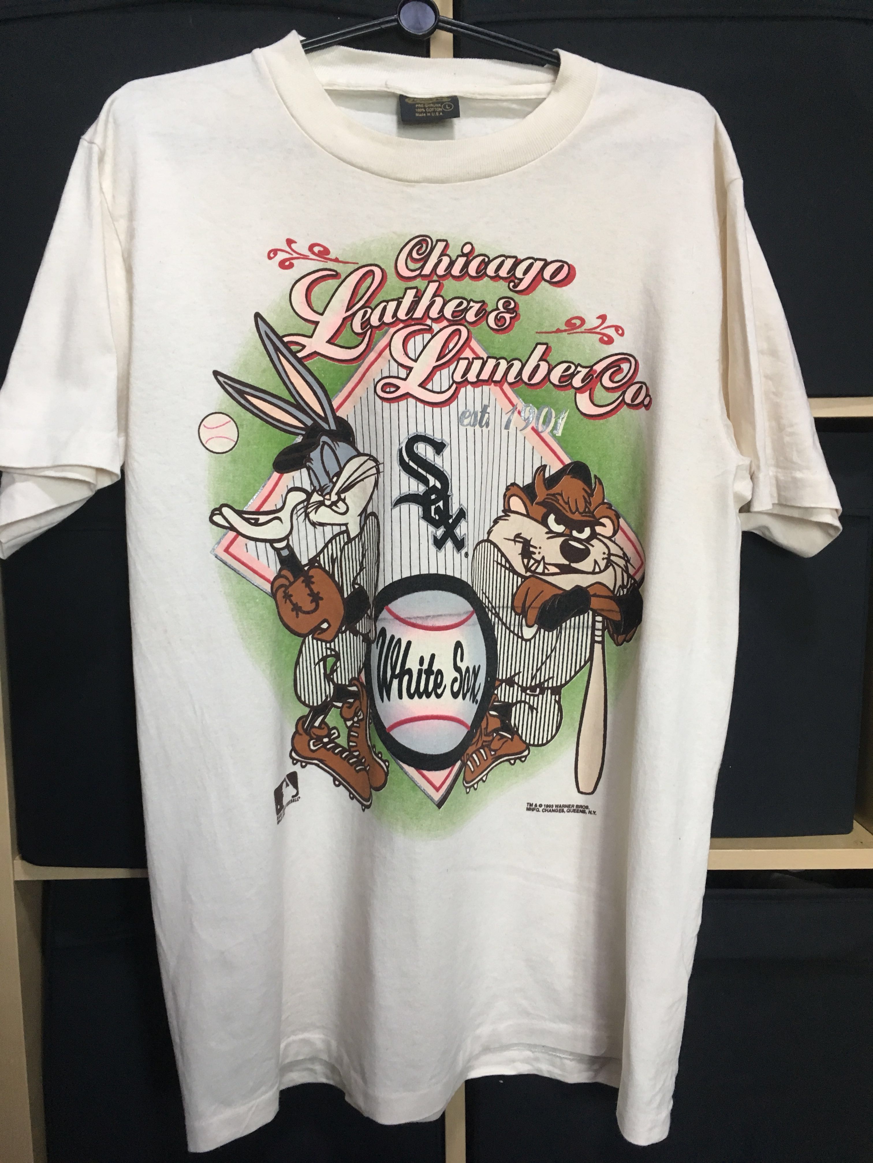 vintage white sox t shirt